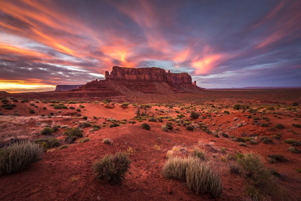 Sentinel Mesa，纪念碑谷，亚利桑那州，美国，美国