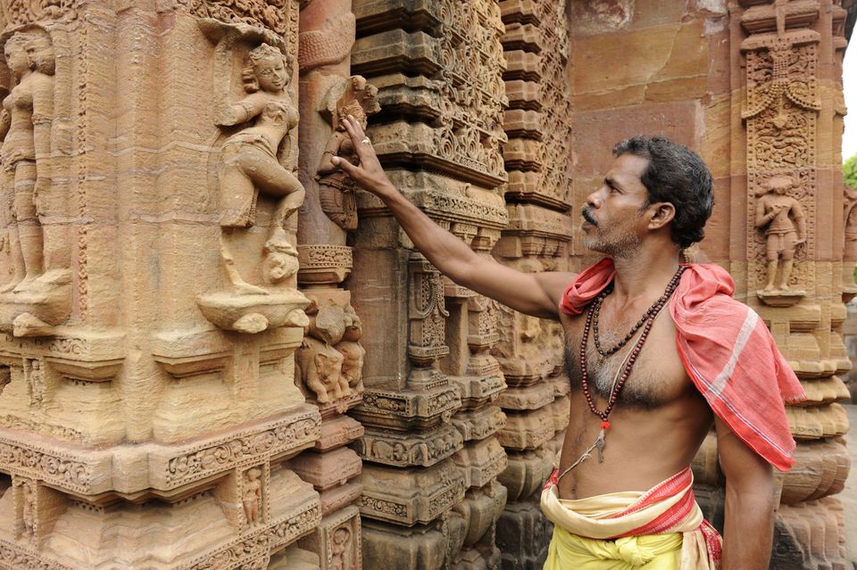 在Bhubaneshwar的寺庙和牧师