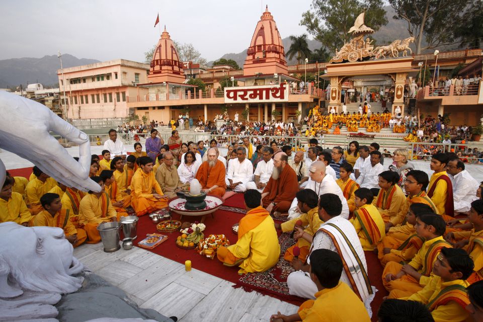 晚上Ganga Aarti.