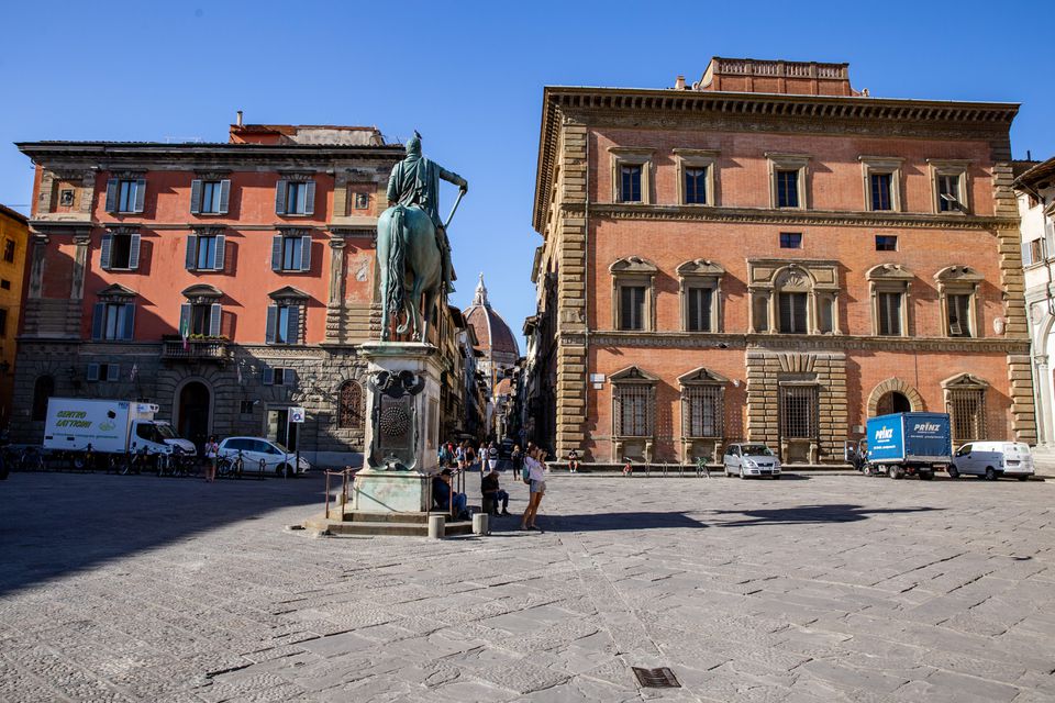 Piazza Santissima annunziata在佛罗伦萨，意大利