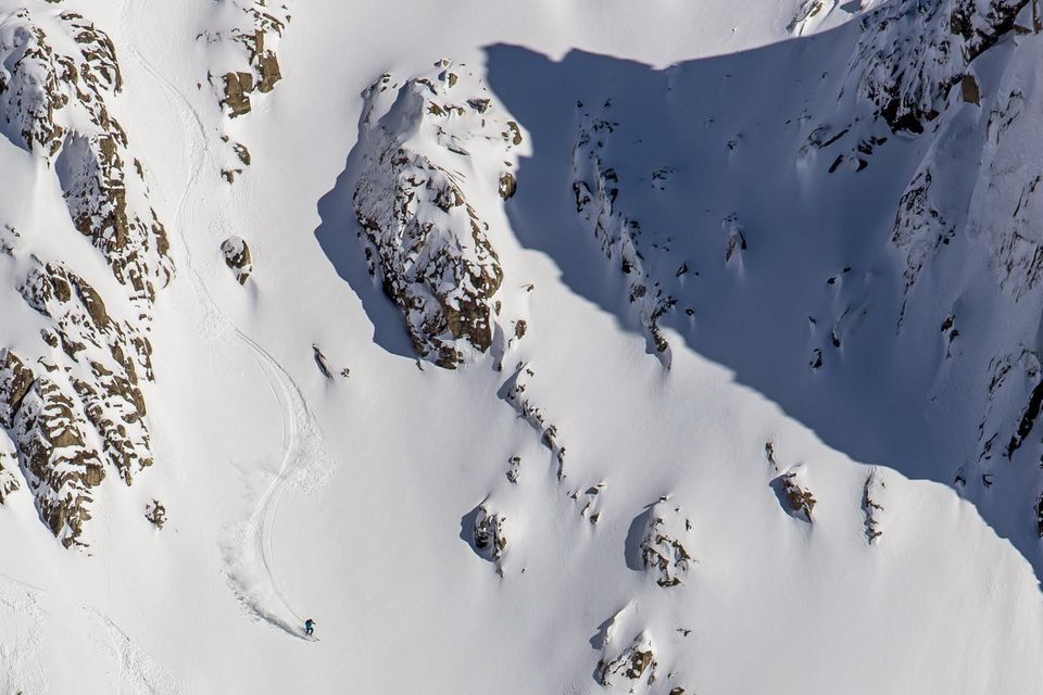 Cerro Catedral附近的野外滑雪