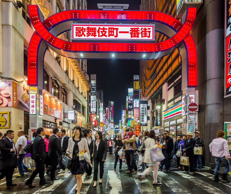 冬天的街道上日本