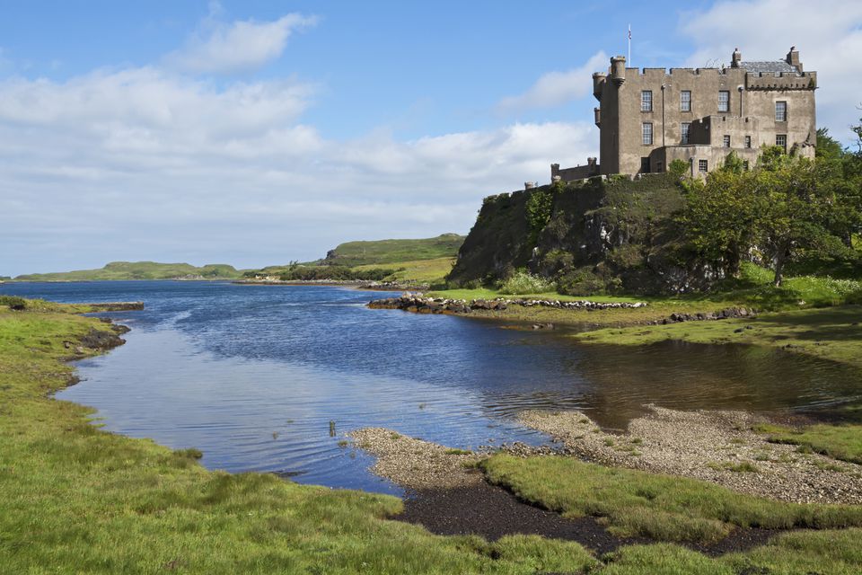 保存到董事会Dunvegan Castle;Skye，Hebrides，苏格兰岛