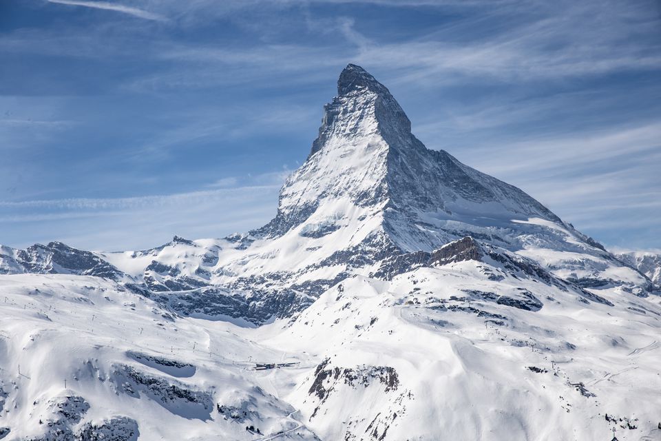 在策马特的雪山