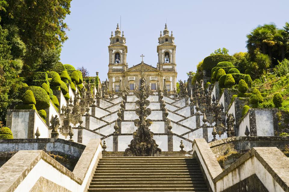 Bom Jesus do Monte圣所的楼梯