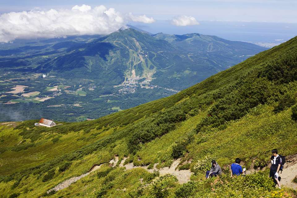 徒步旅行在北海道