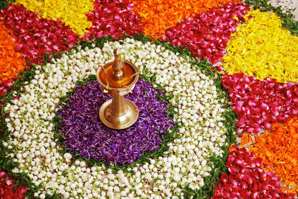 Onam Pookalam。