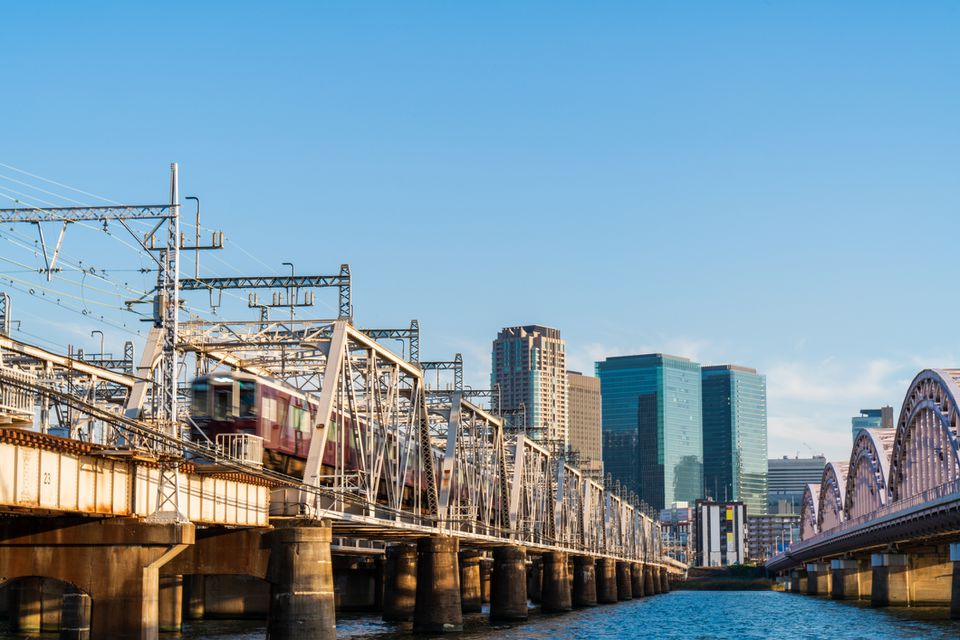 大阪广阔的城市景观