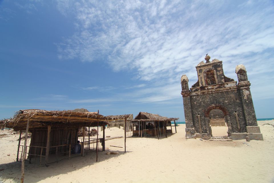 教堂的遗骸，Dhanushkodi