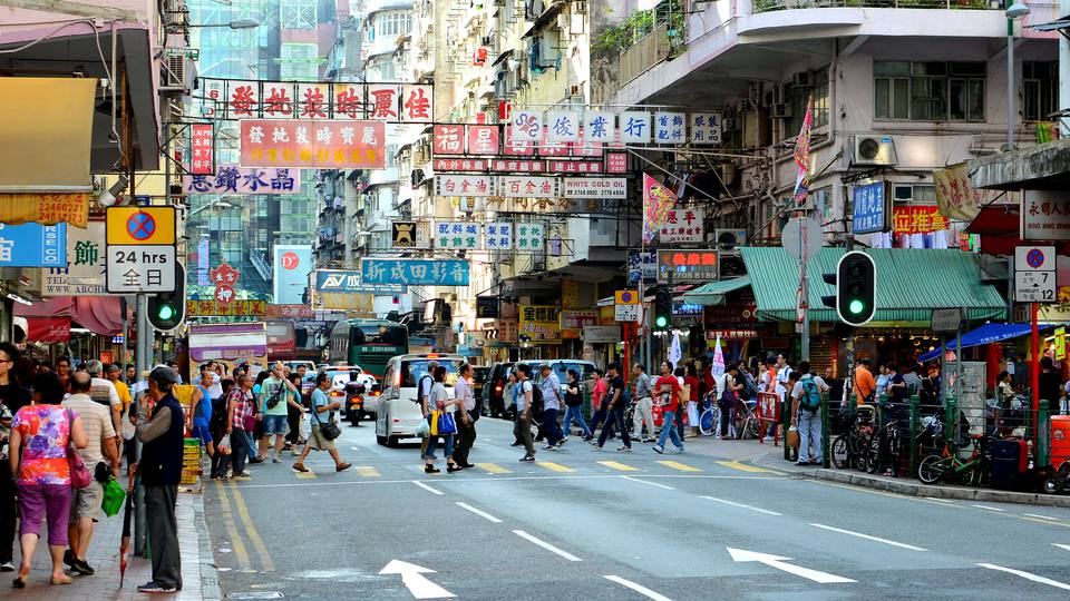 香港的街道