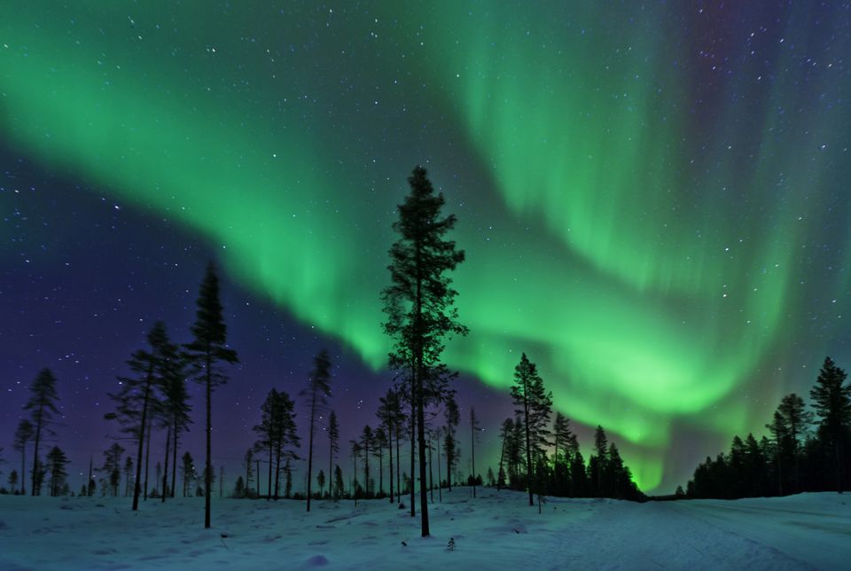 Aurora Borealis北极灯在瑞典